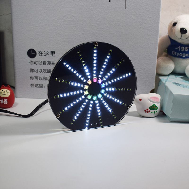 Pcf * Bộ Dụng Cụ Học Nhạc Quang Vòng Tròn Đèn LED Phát Nhạc DIY