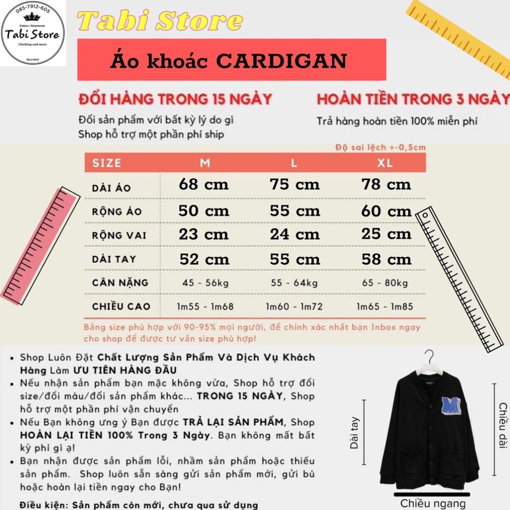 ☘️Áo cardigan nỉ bông cotton unisex dưới 85kg gấu store- Thêu logo M missout