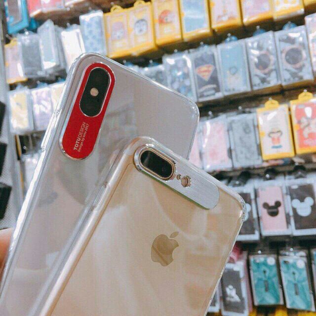 Ốp Totu bảo vệ camera IPhone 7 plus / 8 plus / X/ XS/ XR/ XS Max trong suốt