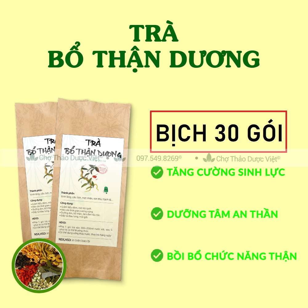 Trà bổ thận dương túi lọc  - Chợ Thảo Dược Việt