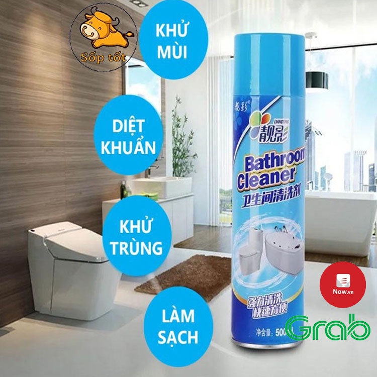 Dụng cụ vệ sinh nhà tắm diệt các vi khuẩn có hại trên sàn nhà,bồn rửa mặt, tollet dạng chai xịt GD153