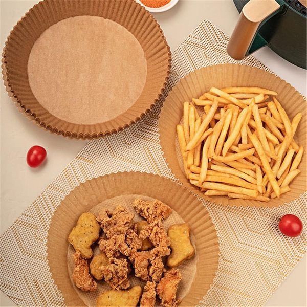 Aki shop Giấy nến khay lót nồi chiên không dầu Set 50 tờ giấy nến decor