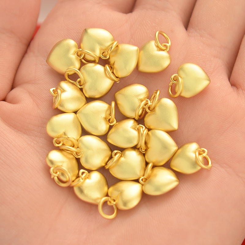 Mặt Dây Chuyền Hình Trái Tim Bằng Vàng Cát diy