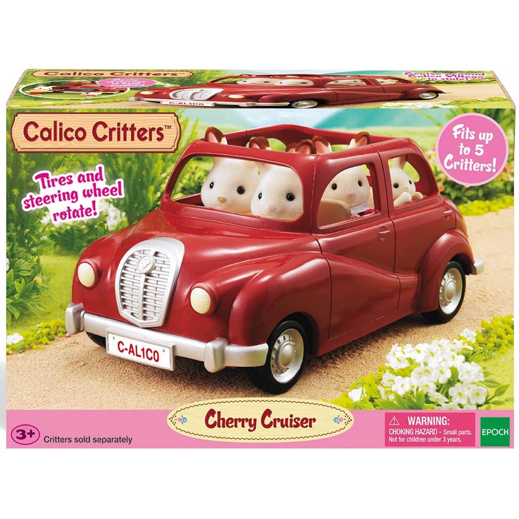 Sylvanian Families Calico Critters Xe Hơi Giã Ngoại Gia Đình Cherry Cruiser