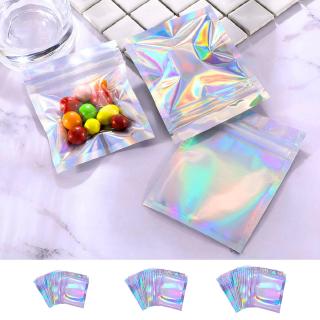 Set 50/100 Túi Zip Bằng Lá Nhôm 7.5*10cm / 8.5*13cm / 10*15cm Có Khóa Zip Tiện Dụng