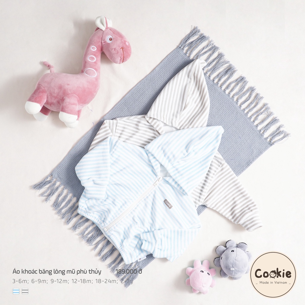 Áo khoác băng lông mũ phù thuỷ cho bé trai/bé gái Cookie