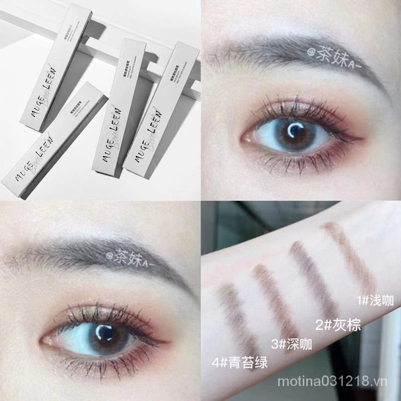 Chì kẻ mày Muge Leen chống thấm nước chống mồ hôi không phai màu lâu trôi dành cho người mới bắt đầu