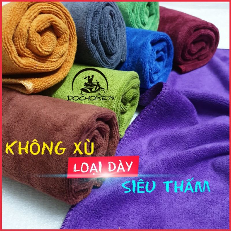 Khăn lau đa năng sợi microfiber mềm mịn siêu thấm hút lau bếp lau tủ khăn lau xe hơi