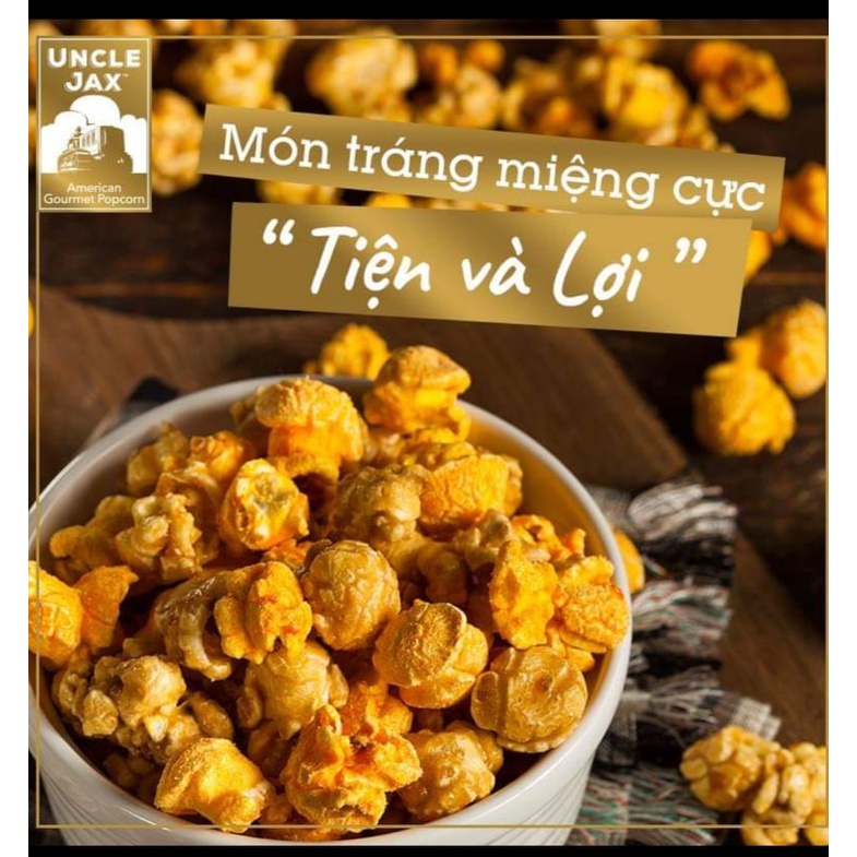 Bắp Rang Bơ Caramel Uncle Jax Size 80gr - Bắp Mỹ Hình Nấm
