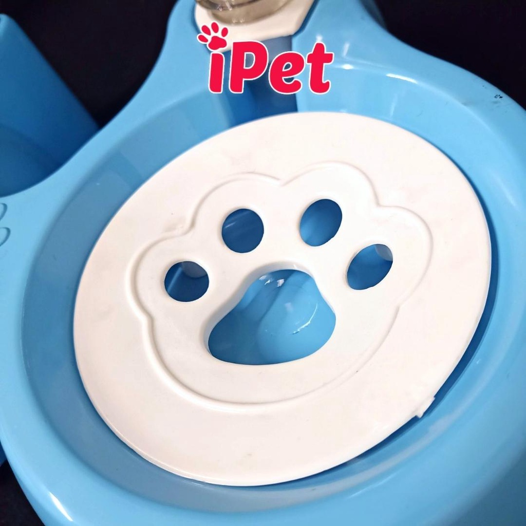 Bát Đôi Cấp Nước Tự Động 3in1 Cho Thú Cưng Chó Mèo Tặng Kèm Bình - iPet Shop