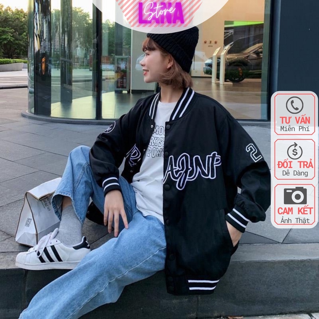 Áo Bomber Dù 2 Lớp AJN 28 Unisex Nam Nữ  Áo Khoác Dù 2 Lớp Chất Đẹp In Sắc Nét