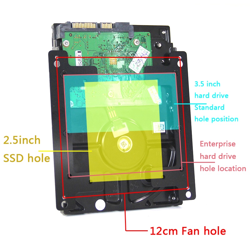 Khay Đựng Ổ Đĩa Cứng ssd 12cm Mở Rộng Tiện Dụng
