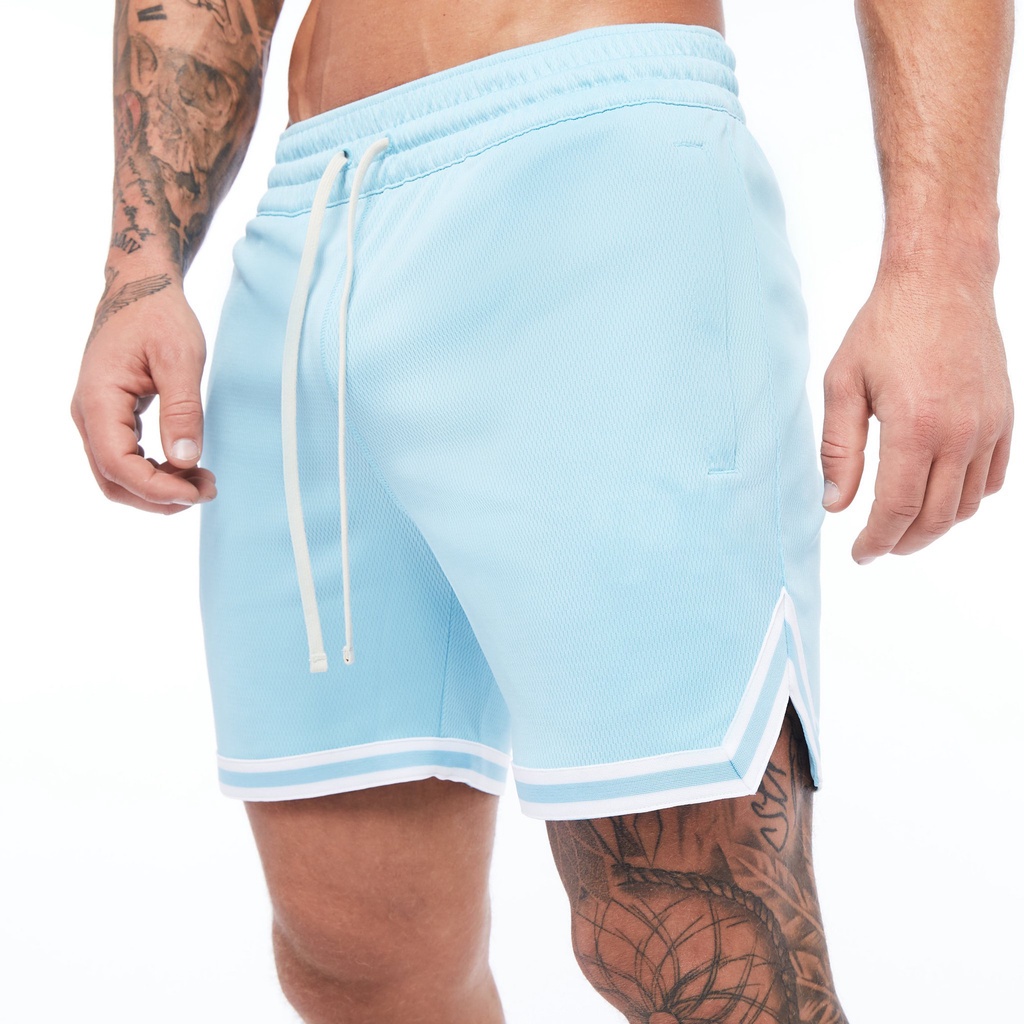 [ GYMEN ] Quần short thể thao nam  thoải mái rộng rãi chạy bộ tập thể dục quần bóng rổ thoáng khí cỡ lớn đàn hồi cao ngoài trời   huấn luyện  hút mồ hôi quần ngắn đến gối