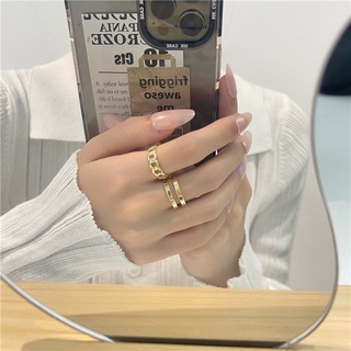 Set 2 nhẫn kiểu dáng đơn giản nữ tính