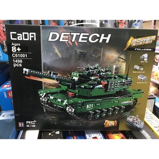 Đồ Chơi Xếp Hình Cada 61001 Xe Tăng Chiến Thế  A21 Có Điều Khiển Từ Xa 1572 mảnh