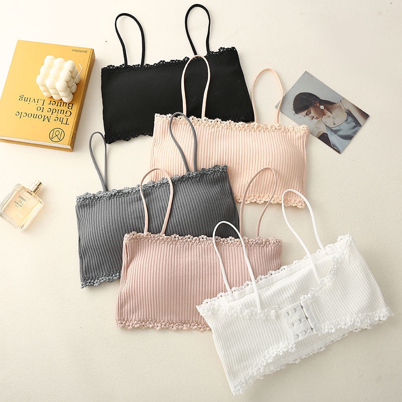 Áo bra 2 dây cúp ngang, Áo ngực nữ mút mỏng gân tăm, Bra nữ cài sau SAVILL B636