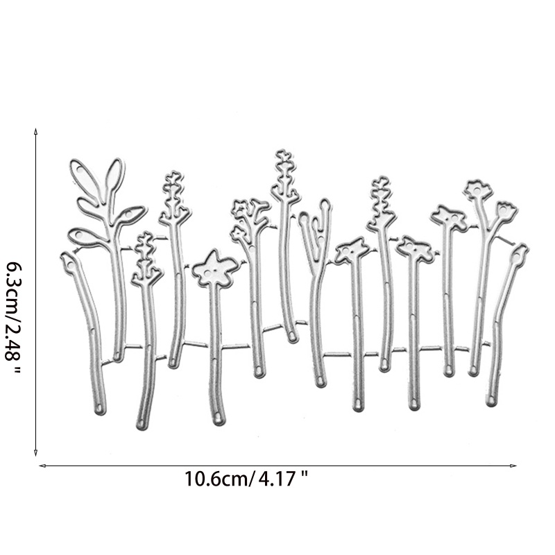 Khuôn Cắt Giấy Kim Loại Hình Hàng Rào Hoa Xinh Xắn