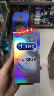 BAO CAO SU DUREX INVISIBLE EXTRA THIN (10 CÁI/HỘP)