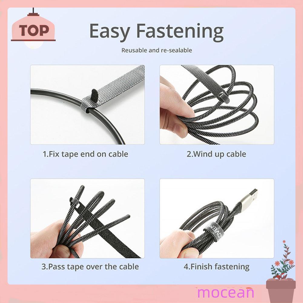 Bộ 5 Dây Quấn Cáp Sạc / Tai Nghe 14cm Tiện Dụng