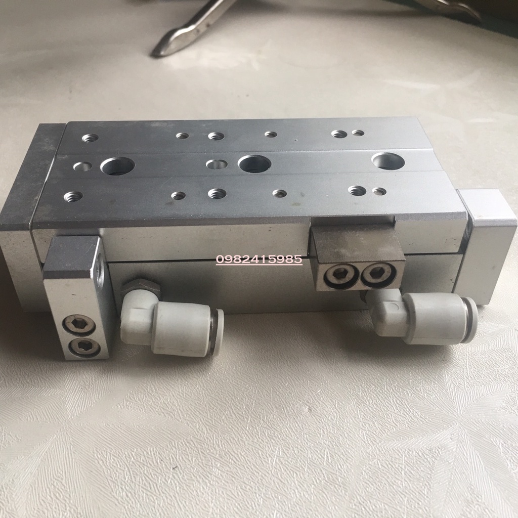 Xylanh trượt khí nén HLSL12-50  Airtac thanh lý dùng chế cân lực hàn cell ,trong dây chuyền tự động hóa