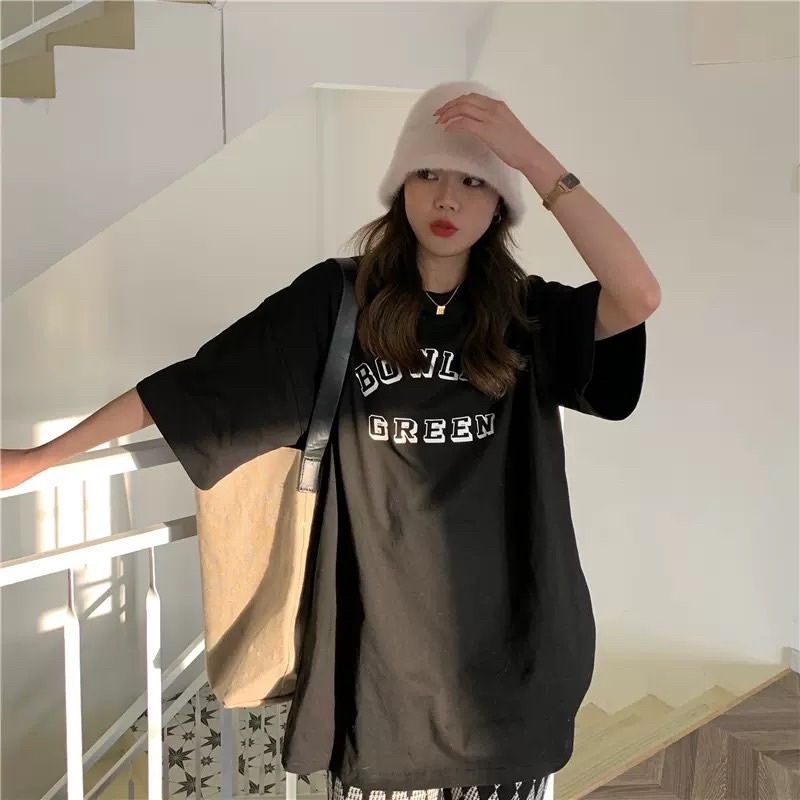 Áo thun phông nam nữ PINK tay lỡ form rộng BOWLING GREEN Unisex