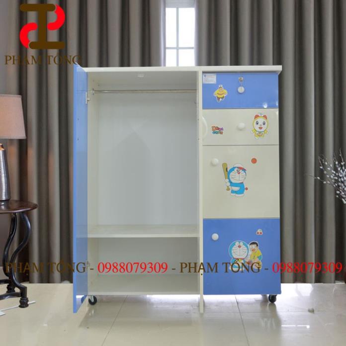 Tủ quần áo trẻ em dán ddorremon  Miễn phí giao hàng