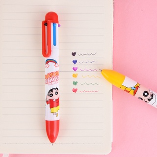 Bút Bi 6 Màu Sắc Ngòi 0.5Cm