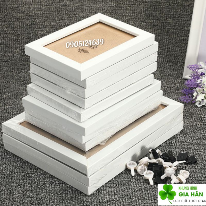 (compo 10 khung hình ) khung ảnh cưới để bàn hoặc treo tường, tặng kèm ảnh+chân để bàn