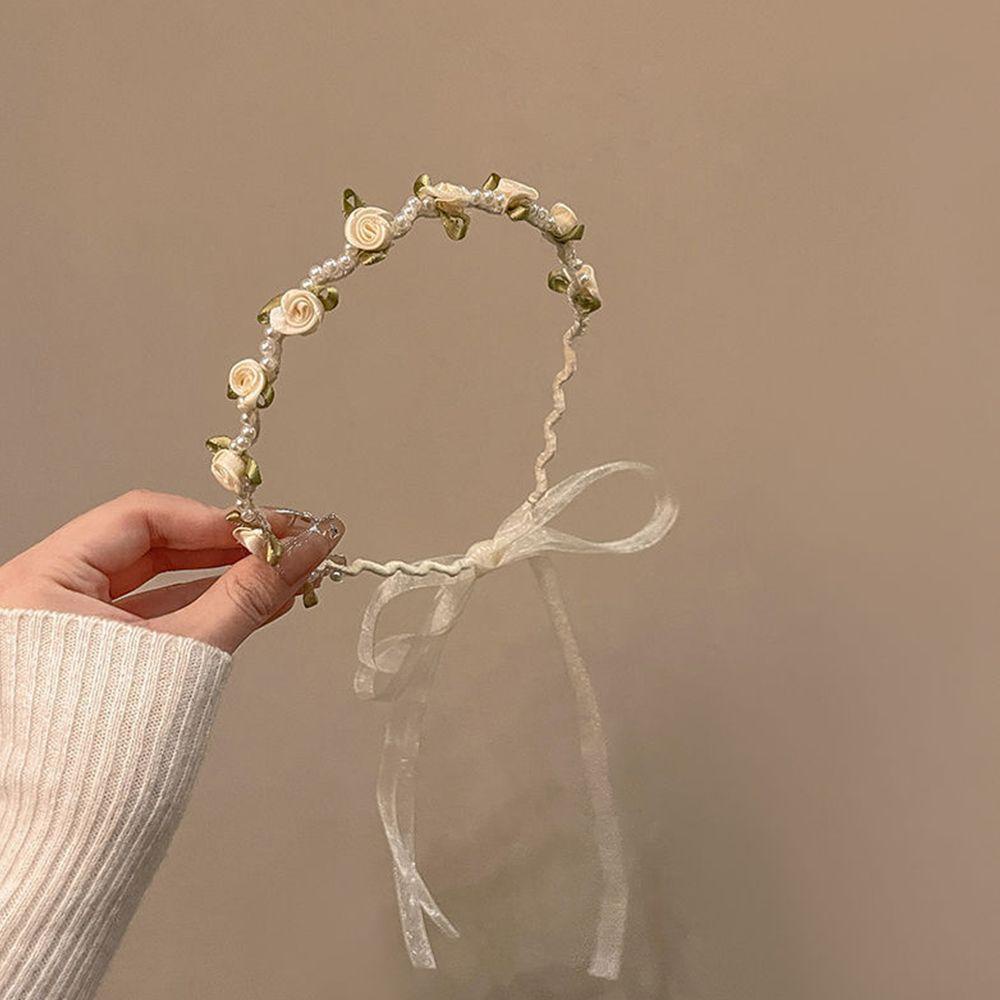 1 Băng Đô Hoa Sang Trọng Phong Cách Hàn Quốc