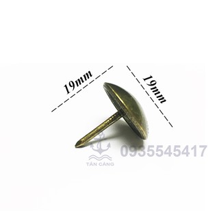 Bộ 10 Đinh Dù Màu Đồng D=19mm