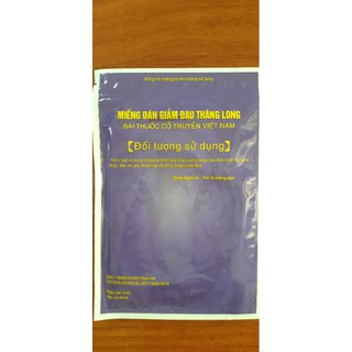 Miếng dán giảm đau thăng long