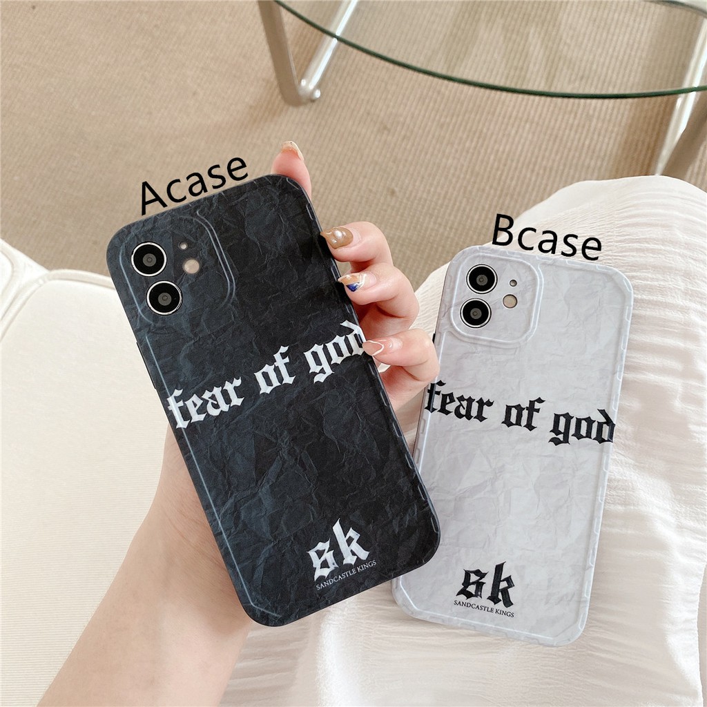 Soft Plastic Phone Case Fashion Fear of god suitable for iPhone12 mini 11 PRO MAX 6/6s 7/8plus SE2 X/XS XR XSMAX #HG3931