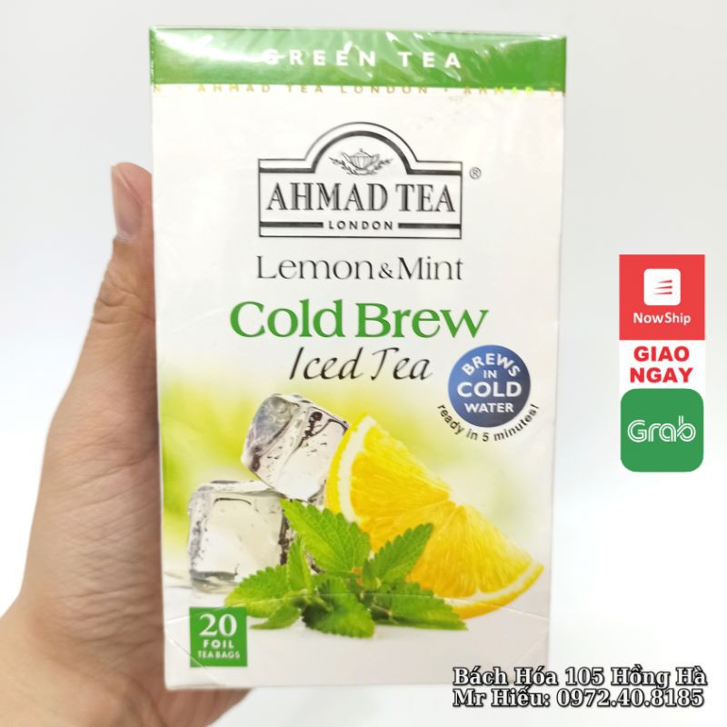 [T5/2024] Trà Ahmad pha lạnh vị Chanh Bạc Hà - Lemon Mint Cold Brew