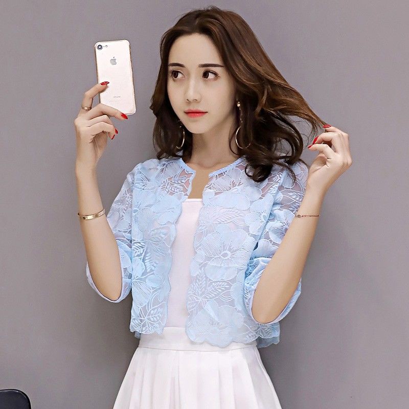 Áo Choàng Mỏng Tay Ngắn Chống Nắng Thời Trang Dành Cho Nữ | BigBuy360 - bigbuy360.vn