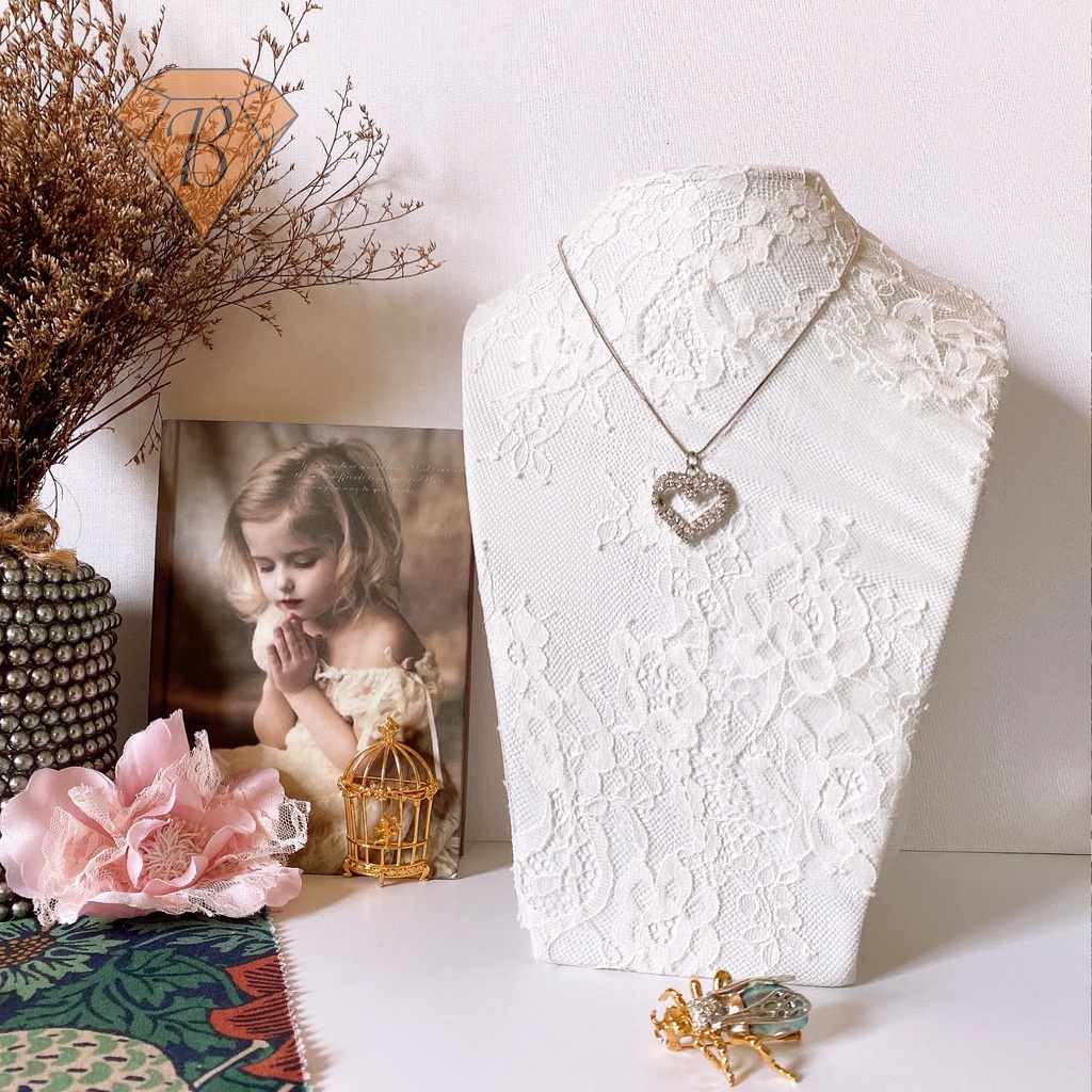 DÂY CHUYỀN HÌNH TRÁI TIM SECONDHAND TRANG SỨC SI NHẬT BẢN BOU JEWELRY VINTAGE MÃ VC202