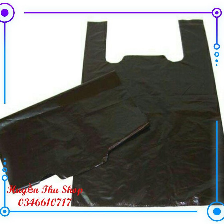 1kg túi nilon đen đủ kích cỡ