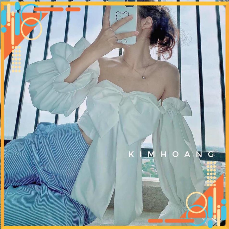 [Thế Giới Coptop] ÁO CROPTOP PHỐI NƠ SIÊU ĐÁNG YÊU ( KÈM ẢNH THẬT ) A5006 [Hàng Đẹp] | BigBuy360 - bigbuy360.vn