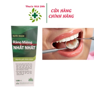 Nước ngậm răng miệng nhất nhất- hộp 120ml - hỗ trợ giảm viêm lợi - tv24h