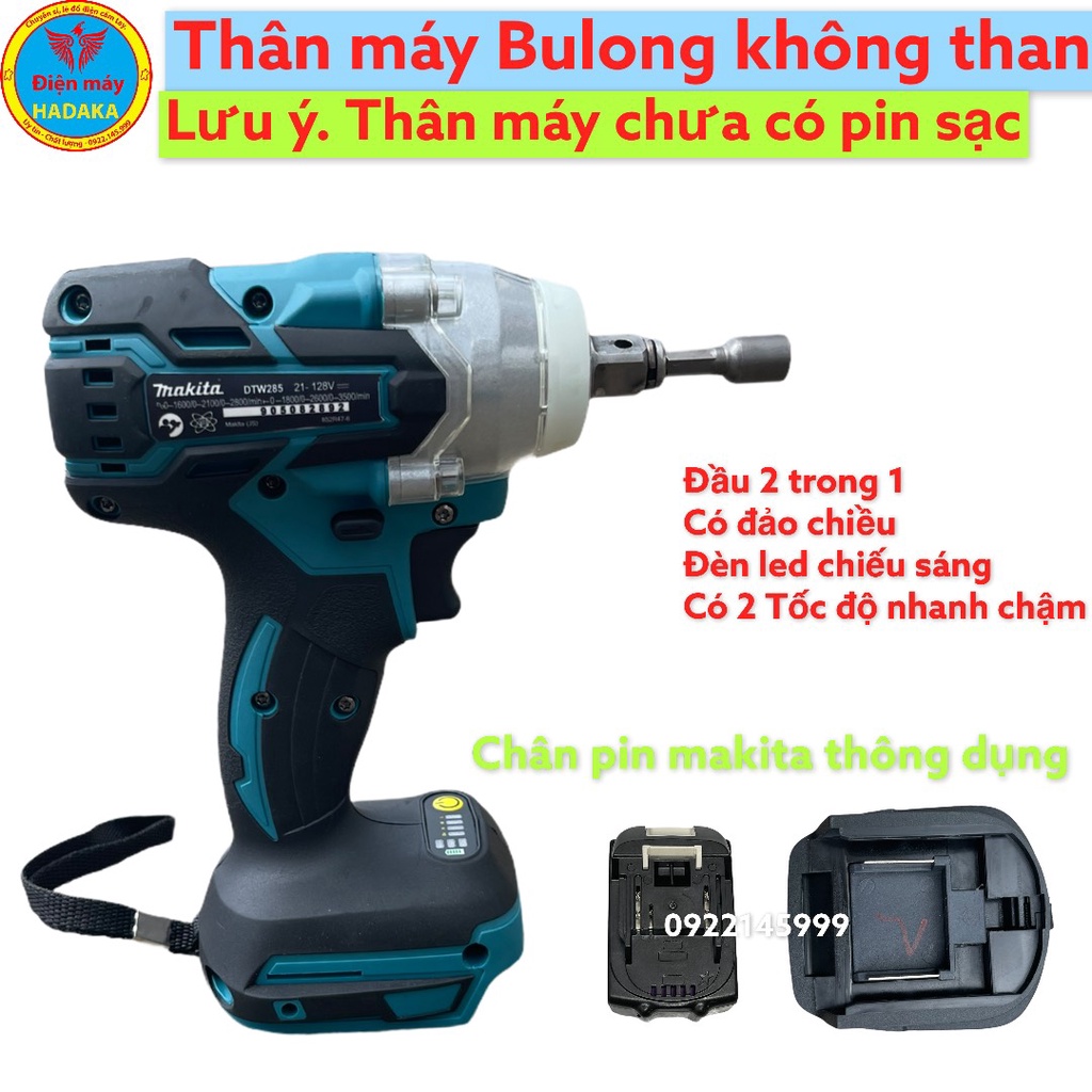 Thân máy siết Bulong MaKiiTa motor từ không chổi Than