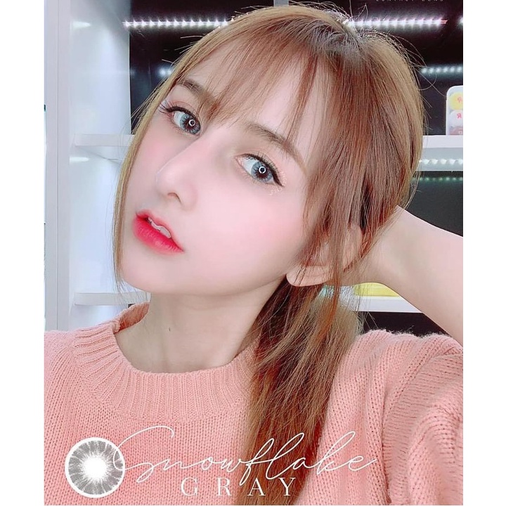 HCM có skính áp tròng xám tây Lens Tây không viền 4 màu + khay đơn mars