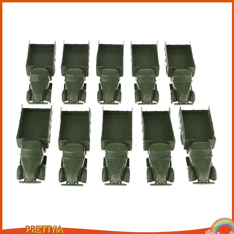 Set 10 Mô Hình Xe Tải Quân Đội Đồ Chơi Cho Bé