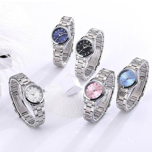 Đồng Hồ Quartz Nữ Đính Hột Xoàn Chống Thấm Nước