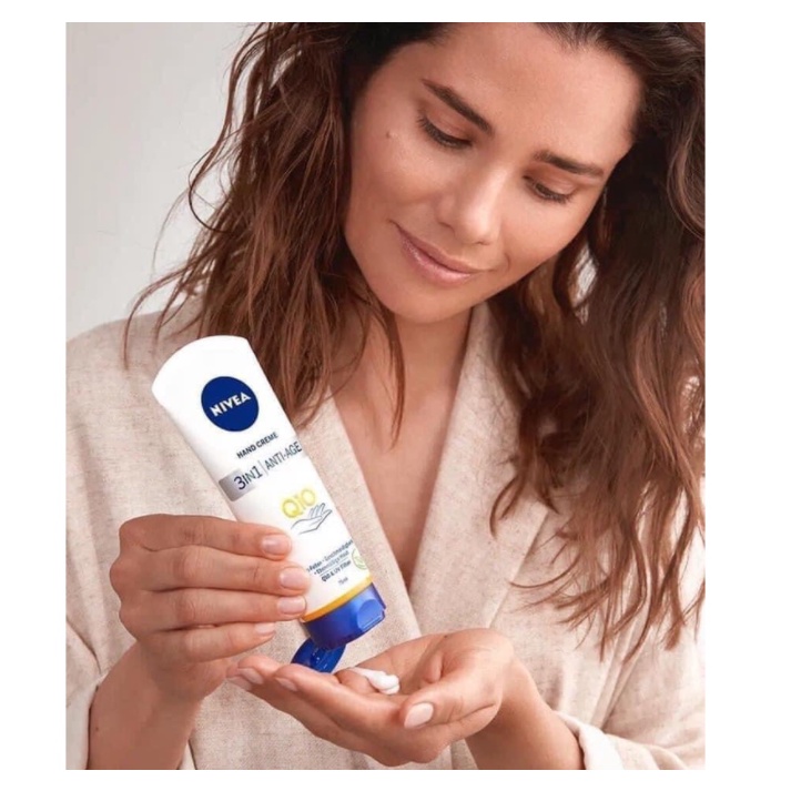 Kem dưỡng da tay Nivea Q10 Anti-Age nội địa Đức 75 ml dưỡng ẩm cho da khô - Shop Viloet