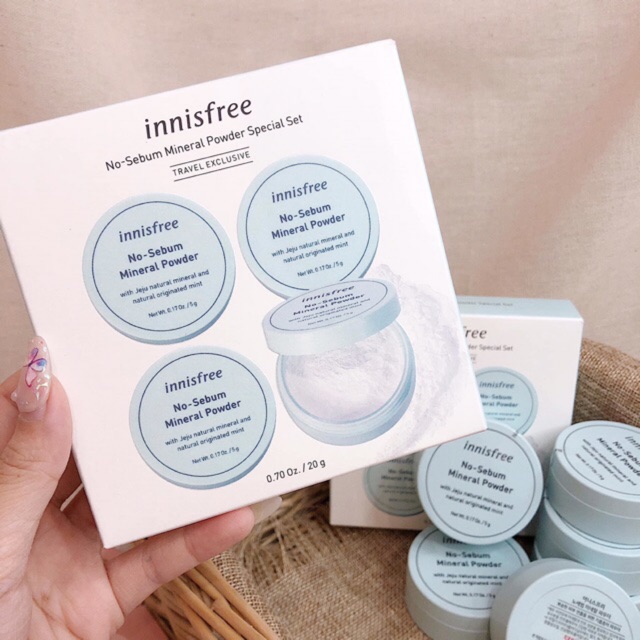 Phấn Phủ Bột Kiềm Dầu Innisfree No Sebum Mineral Powder (Hộp 5g)