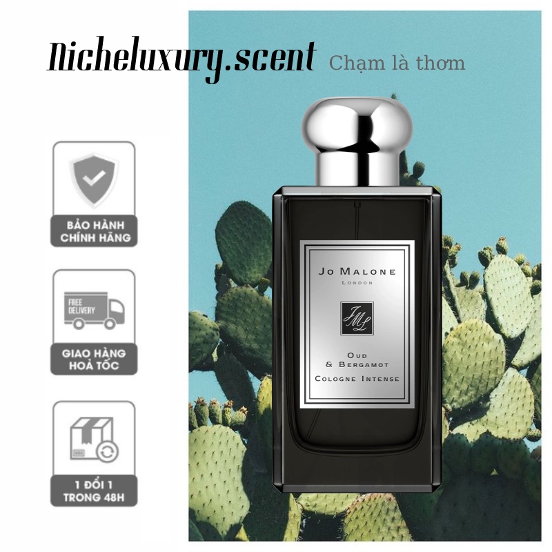 🅽🅸🅲🅷🅴 - Nước Hoa Jo Malone Oud & Bergamot Cologne Intense - 10ml