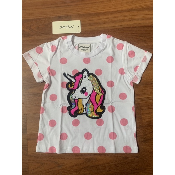 Áo thun cọc tay Malwee bé gái 1.5-8 tuổi 100% cotton