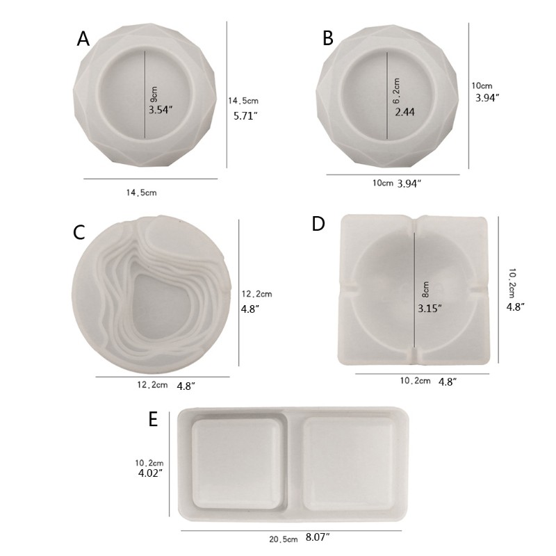 Khuôn Silicone Hình Gạt Tàn Thuốc