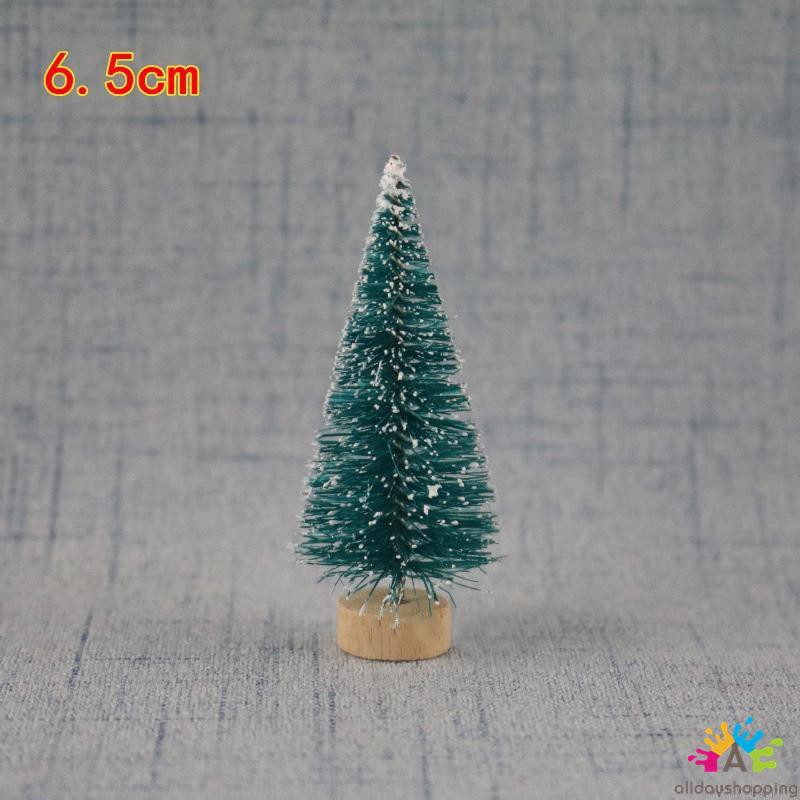 10Pcs Mini Christmas Tree Desktop Decor Festival Decorations