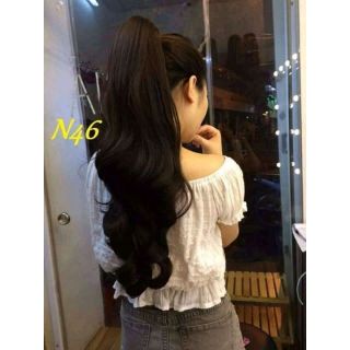 Tóc giả ngoạm xoăn dài 63cm