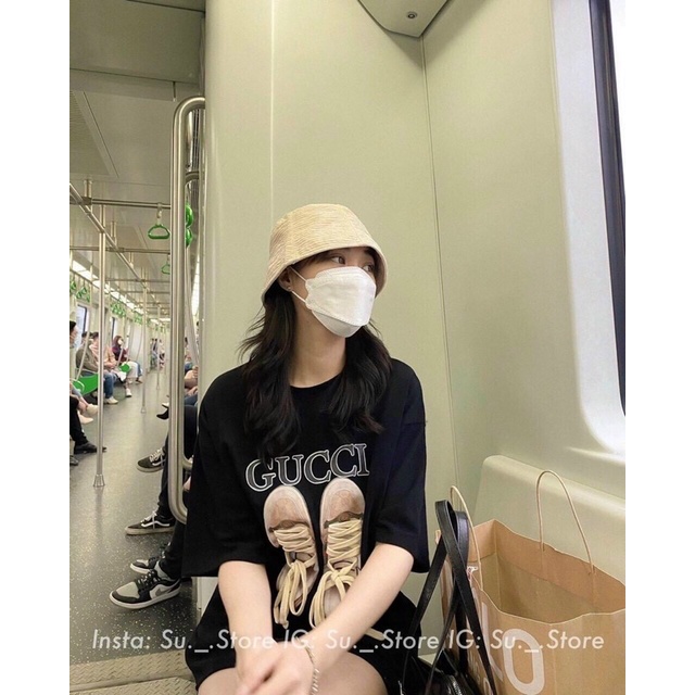 Áo thun cottontay lỡ dáng rộng unisex , áo thun dây giày freesize dành cho nữ